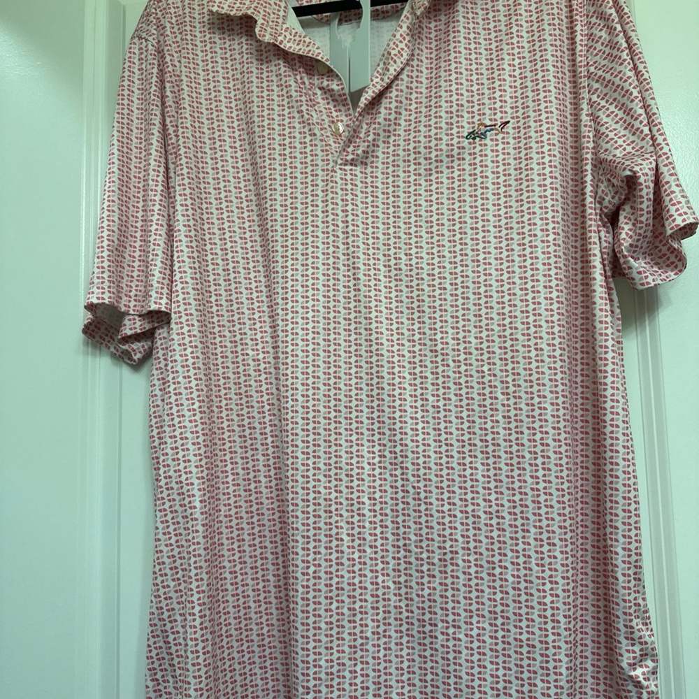 Greg Norman Men's Patterned Polo golf shirt